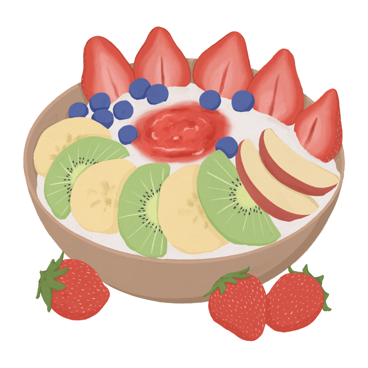 草莓優格水果碗